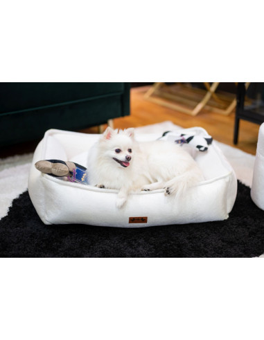 Luxury bed for dog or cat Arctic White