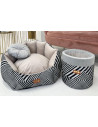Exclusive bed for dog or cat Milano Silver