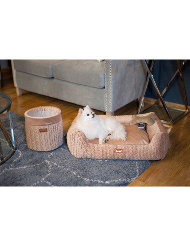 Luxury dog or cat bed Athena Chic Rose