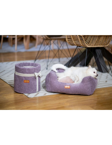 Luxury bedding for dog or cat Elixa Purple